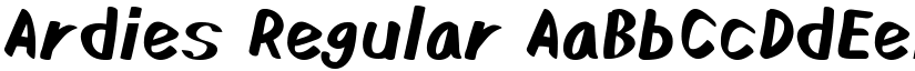 Ardies Regular font