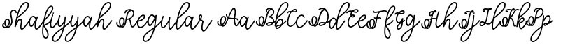 Shafiyyah Regular font