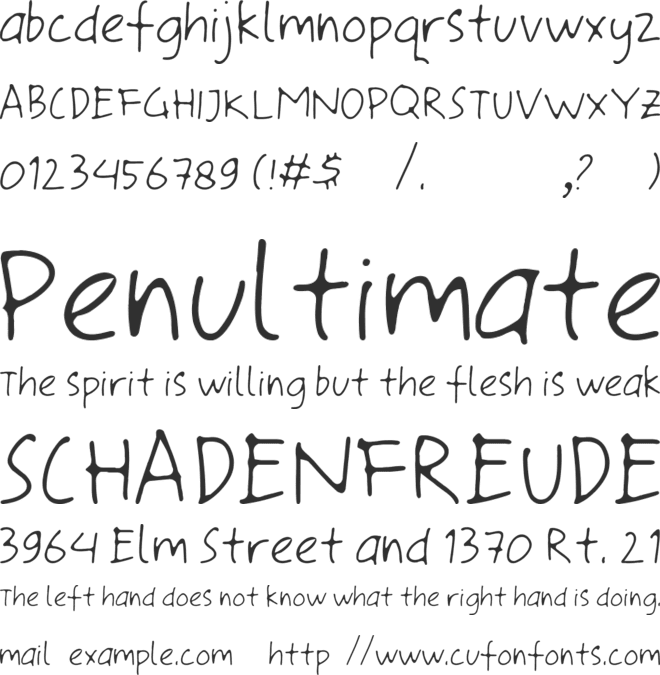 Chocolate Matte font preview