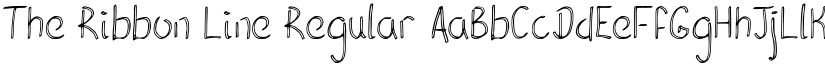 The Ribbon Line Regular font