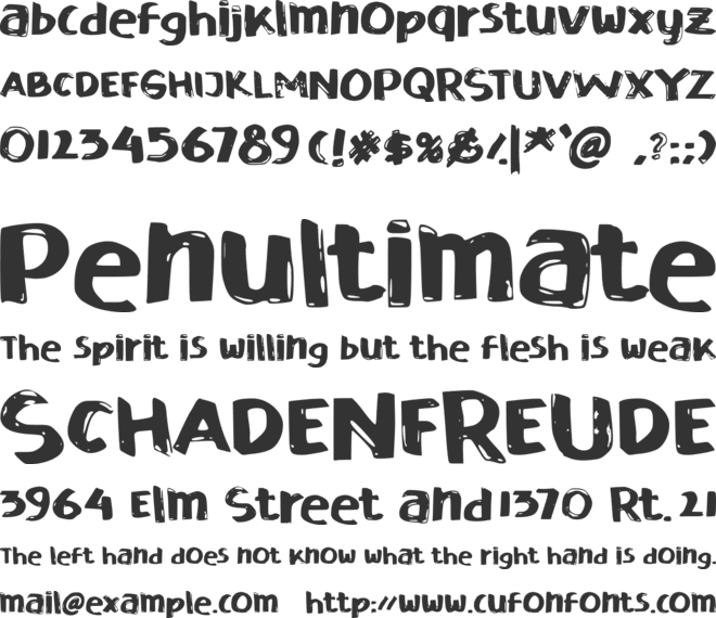 Esdegan font preview