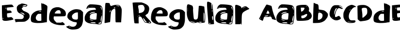 Esdegan Regular font