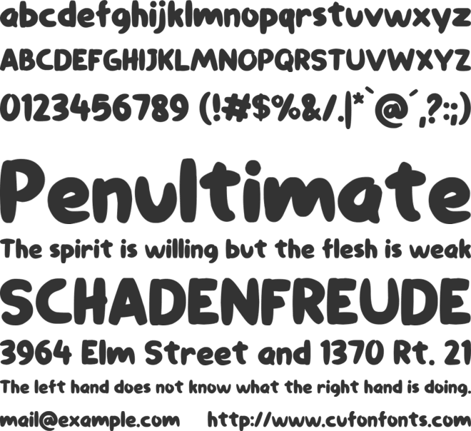 Comiccomoc font preview