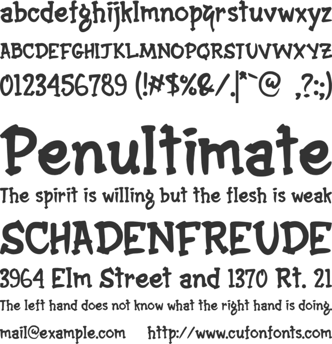 Hermazz font preview