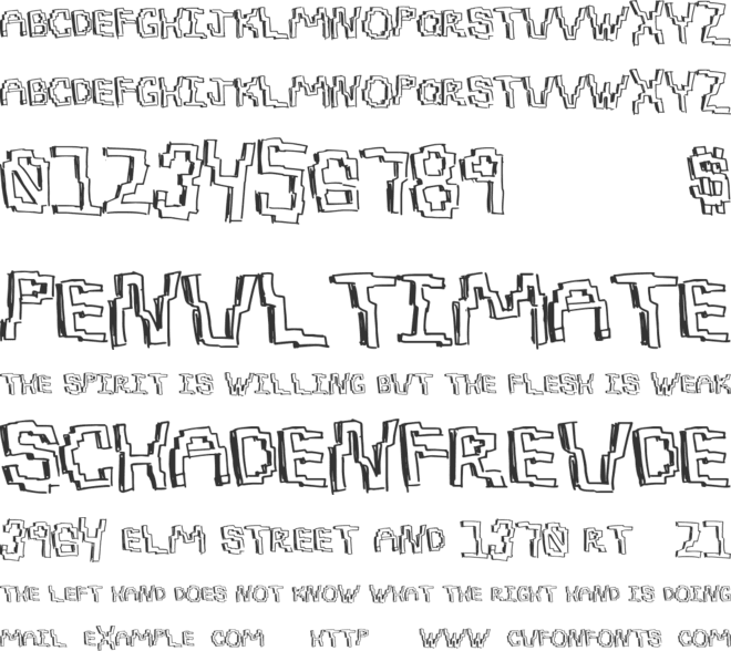 PixelDraw font preview