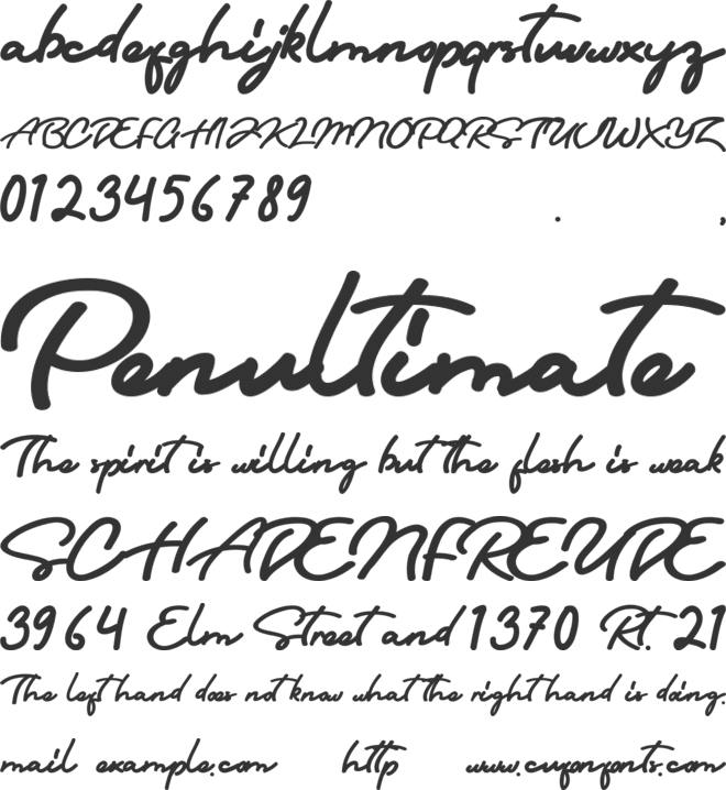 Sri Kandi font preview