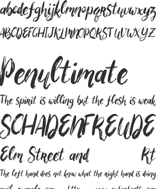 Bigarus font preview