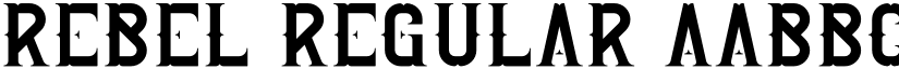 Rebel Regular font