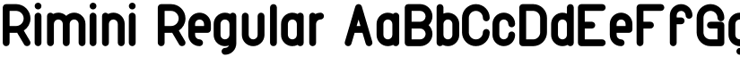 Rimini Regular font