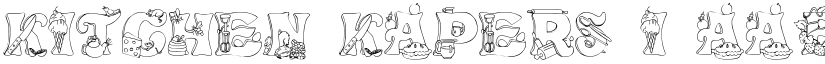 Kitchen Kapers I font