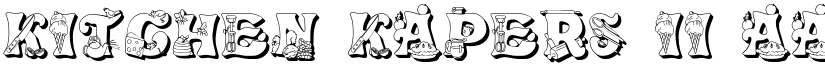Kitchen Kapers II font