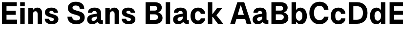 Eins Sans Black font
