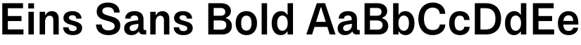 Eins Sans Bold font