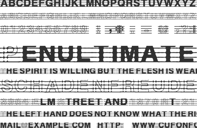 Distracted Musician font preview