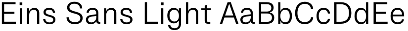 Eins Sans Light font
