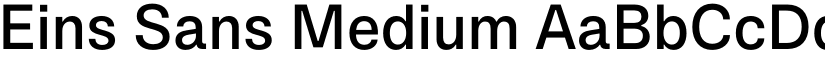 Eins Sans Medium font