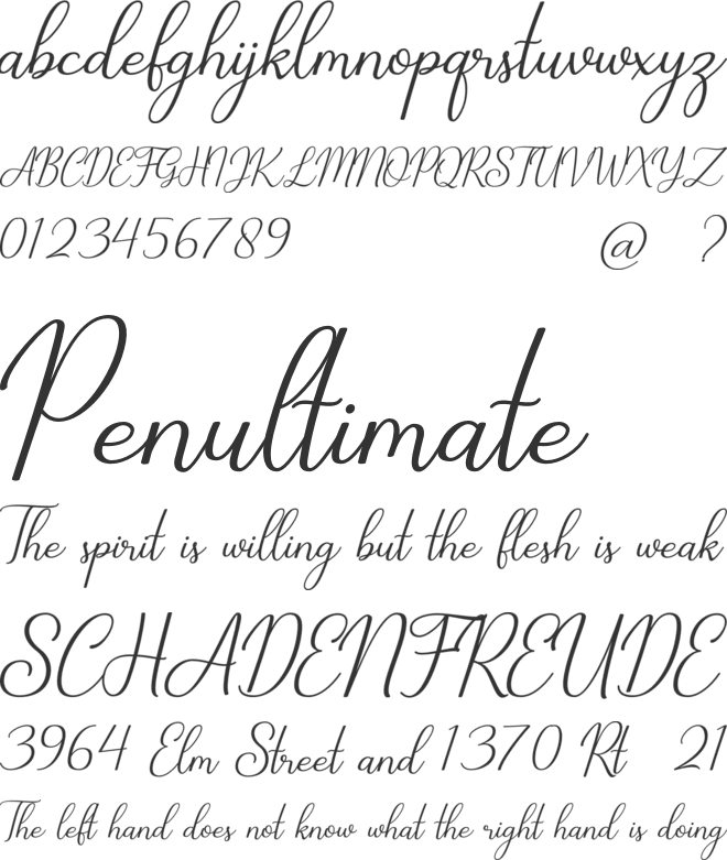 Cathylan font preview