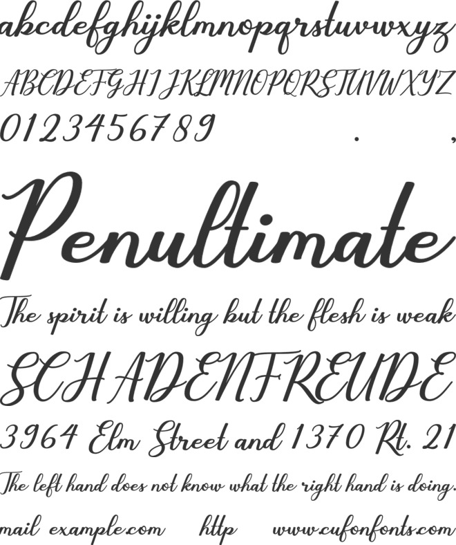 Cholaros font preview
