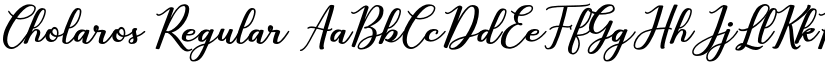 Cholaros Regular font
