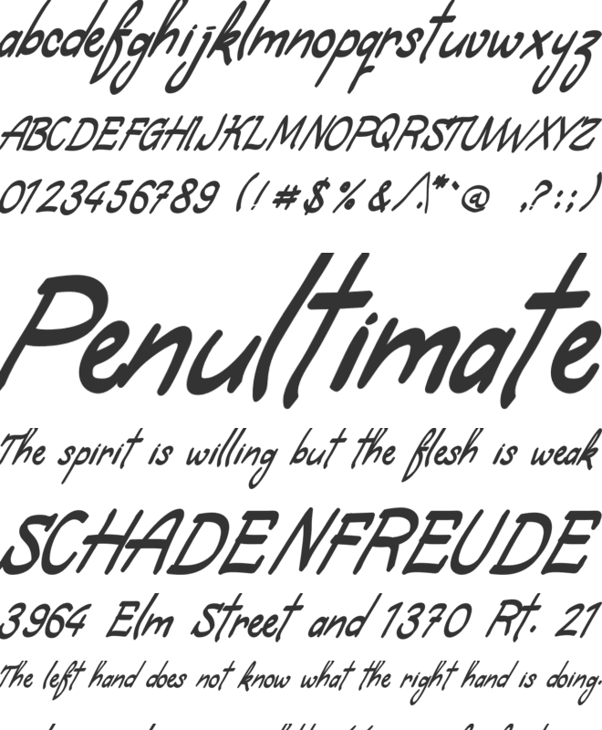 Ambarawa font preview