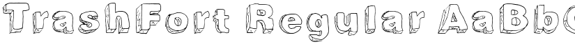 TrashFort Regular font