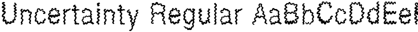 Uncertainty font download