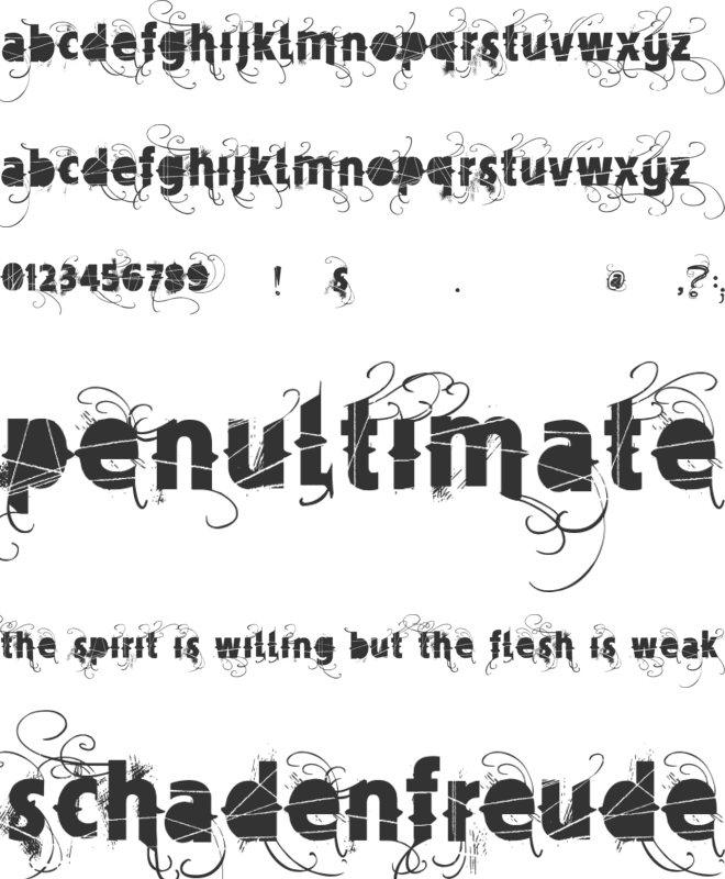 Vtks Mercearia font preview