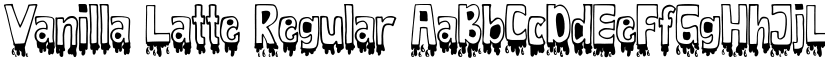 Vanilla Latte Regular font