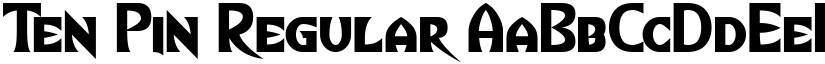 Ten Pin Regular font