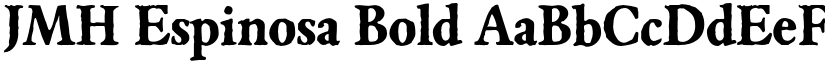 JMH Espinosa Bold font