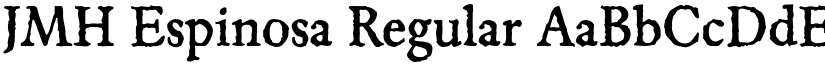 JMH Espinosa Regular font