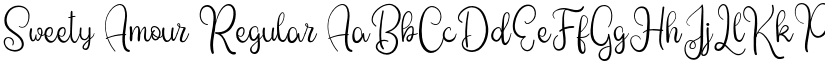 Sweety Amour Regular font