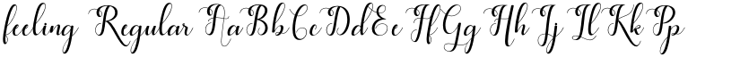 feeling Regular font