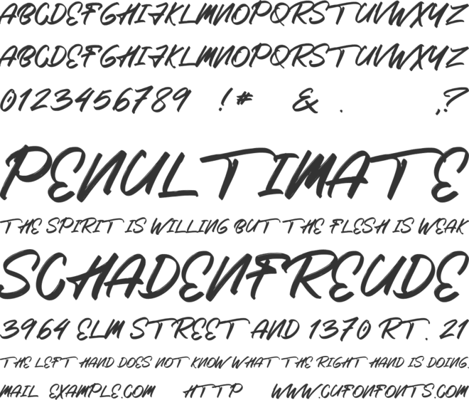 Roximura font preview