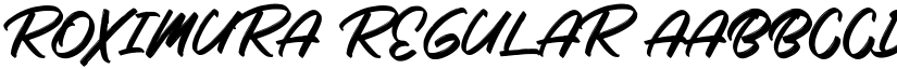 Roximura Regular font
