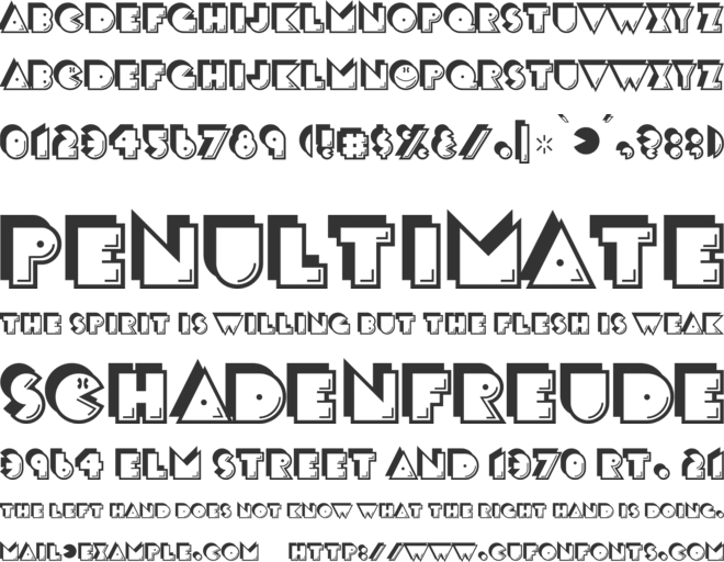 Crackman font preview