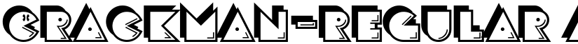 CrackMan-Regular font