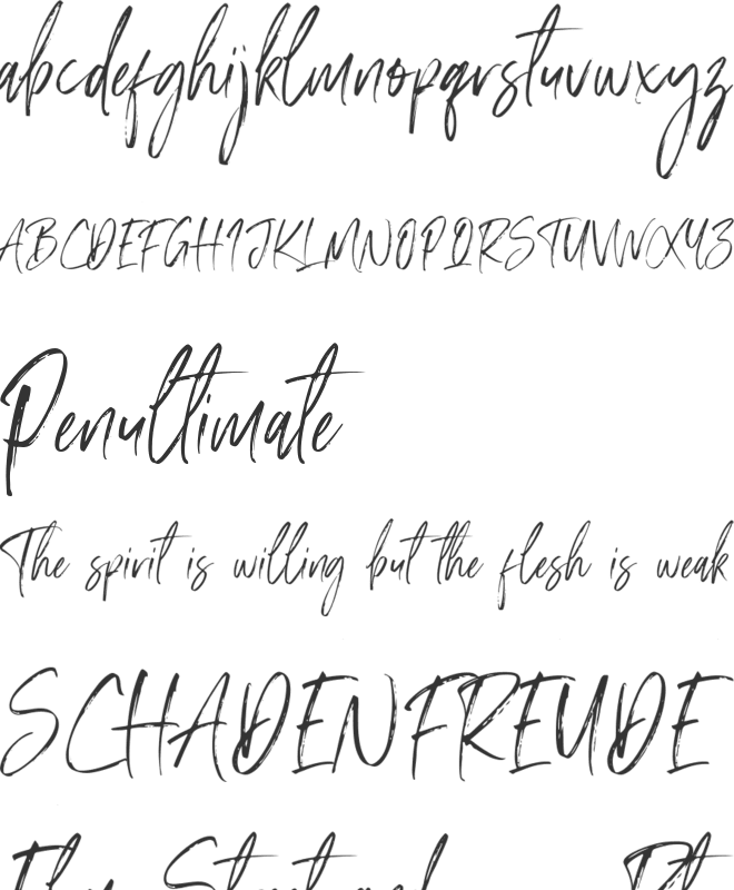 Amourist font preview