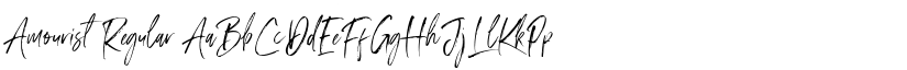 Amourist Regular font