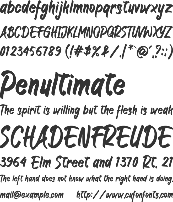 JIANGKRIK font preview