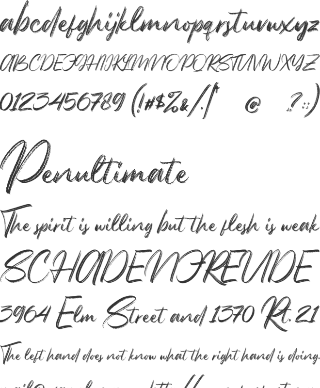 Starbricks font preview