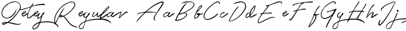 Qetey Regular font