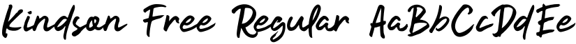 Kindson Free Regular font