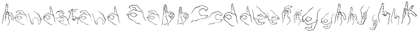Handstand font