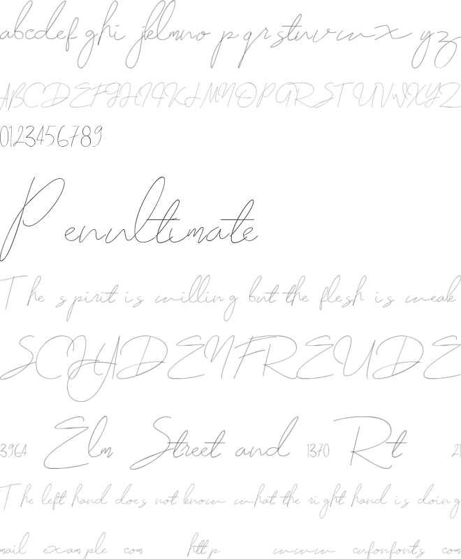 Zolland font preview