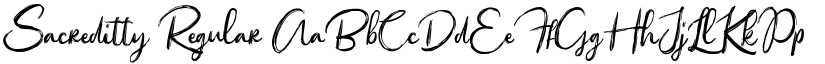 Sacreditty Regular font