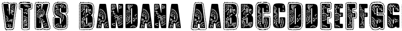 VTKS Bandana font