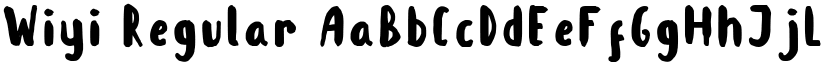 Wiyi Regular font