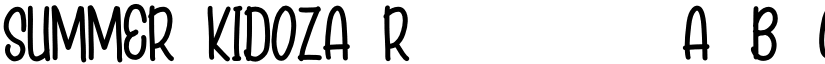 SUMMER KIDOZA Regular font