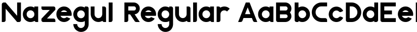 Nazegul Regular font